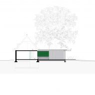 The Garden Pavilion by Studio Okami Architecten section