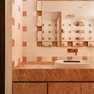 Bathroom in a Mumbai apartment designed by MuseLAB