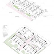 Illustration of Groupe Scolaire Simone Veil by Le Penhuel & Associés