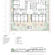 Plan of Groupe Scolaire Simone Veil by Le Penhuel & Associés