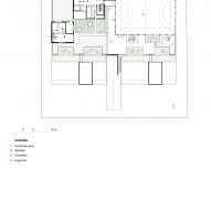 Plan of Groupe Scolaire Simone Veil by Le Penhuel & Associés