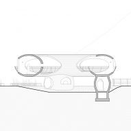 Resting Loop with Views pavilion section by HCCH Studio