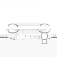 Resting Loop with Views pavilion section by HCCH Studio