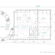 Floor plan of House in Nakano by HOAA