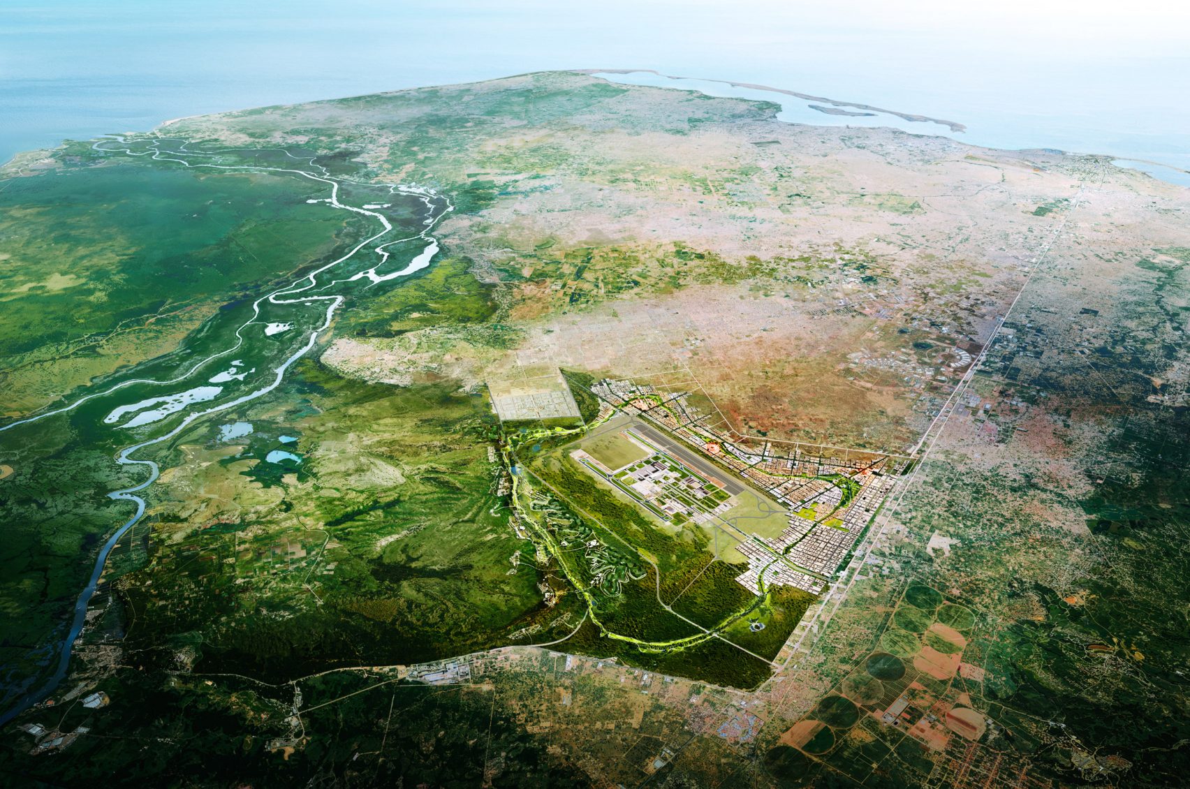 Foster Partners Dise a La Aerotr polis Icolo E Bengo Para Angola foster-partners-dise-a-la-aerotr-polis-icolo-e-bengo-para-angola