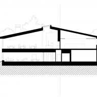 Section of Kursgården Kämpasten by Johan Sundberg Arkitektur and Tengbom