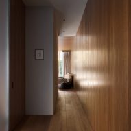 Hallway in Townhouse VI in Kortrijk by Decancq Vercruysse