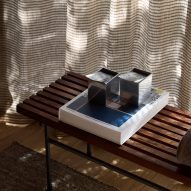 Curtain and bench in Townhouse VI in Kortrijk by Decancq Vercruysse