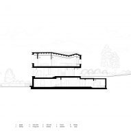 Section of Hometown House by MoDusArchitects