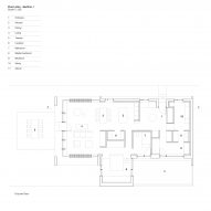 Plan of House Under the Poplars by OFIS Arhitekti