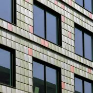 Overlapping plastic tiles
