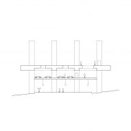 Section through Rest by Pezo von Ellrichshausen