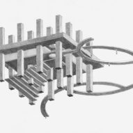 Pencil sketches of Rest by Pezo von Ellrichshausen