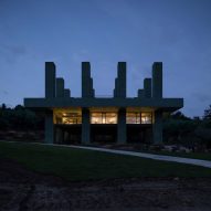 Überhaus restaurant in Les Jardins de Médongaule by Pezo von Ellrichshausen