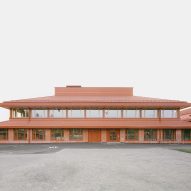 Terracotta tones define community centre in Finland by Nervin Architecture