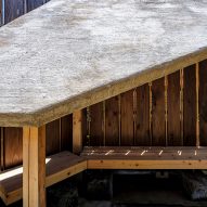 Sekiyuan tea room waiting area by Kurosawa Kawara-Ten