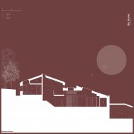 Long section of Sky House by Klas Hyllén Architecture