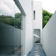 Pathway with paving stones