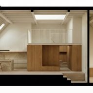Section of Vaulting Loft by Mata Architects
