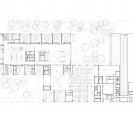 Ground floor plan of Vida Elementary School by Opočenský Valouch Architects