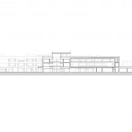 Section of Vida Elementary School by Opočenský Valouch Architects