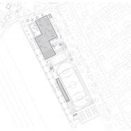Site plan of Vida Elementary School by Opočenský Valouch Architects