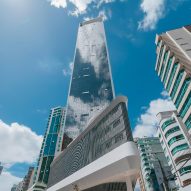 Pininfarina gives Brazil skyscraper a "continuous aluminium frame"