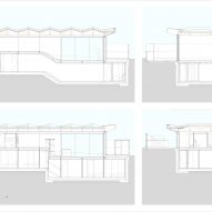 Sections of Arbour House by Andrei Saltykov