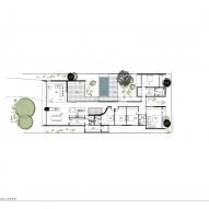 Upper floor plan of Coastal House in Victoria by Splinter Society
