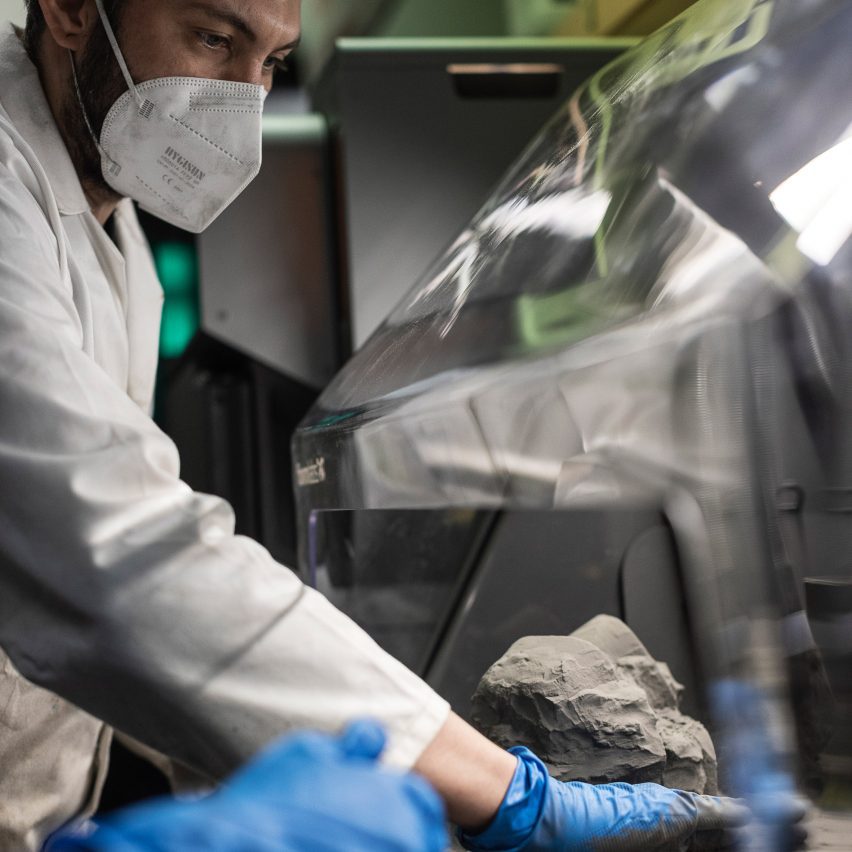 a person working in a lab
