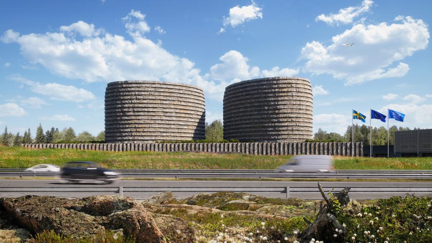 Stone Clouds data centre by Carl Fredrik Svenstedt Architects