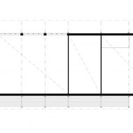 Upper floor plan of Liden fire station by Kod Arkitekter