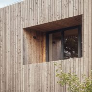 Recessed balcony of Orchard House designed by Studio Bark
