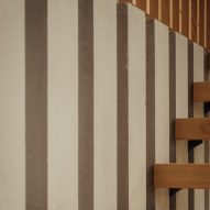 Concrete trompe wall in Orchard House