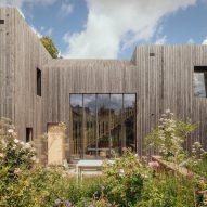 Staircase window on Orchard House designed by Studio Bark