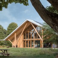 Payette creates timber farm stand "rooted in the rhythms of New England"