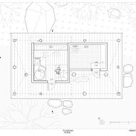Floor plan of Puusauna by Jaakko Torvinen