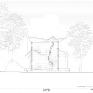 Section of Puusauna by Jaakko Torvinen