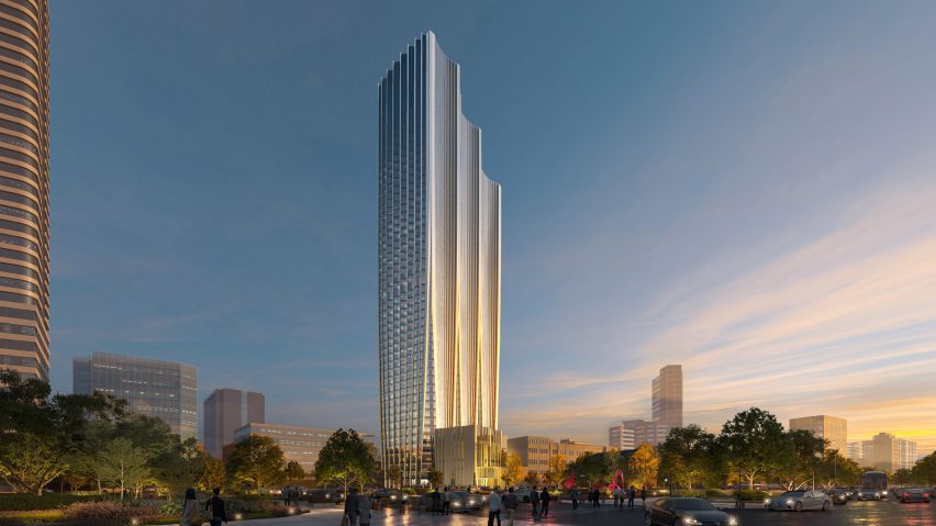 Zaha Hadid Architects draws on fluted orchid for Taipei skyscraper