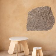 Button table and Stool X by Babai