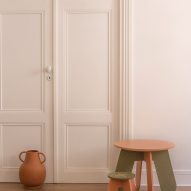 Button table and Stool X by Babai