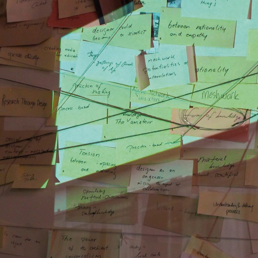 a photo of a research board