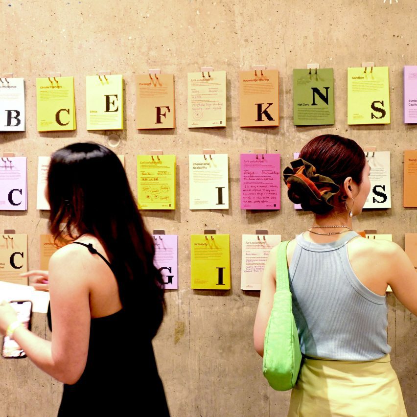 The Index of Innovation participatory wall by MAIM 2025 students