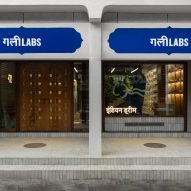Interiors of the Gully Labs store in New Delhi by The Melange Studio