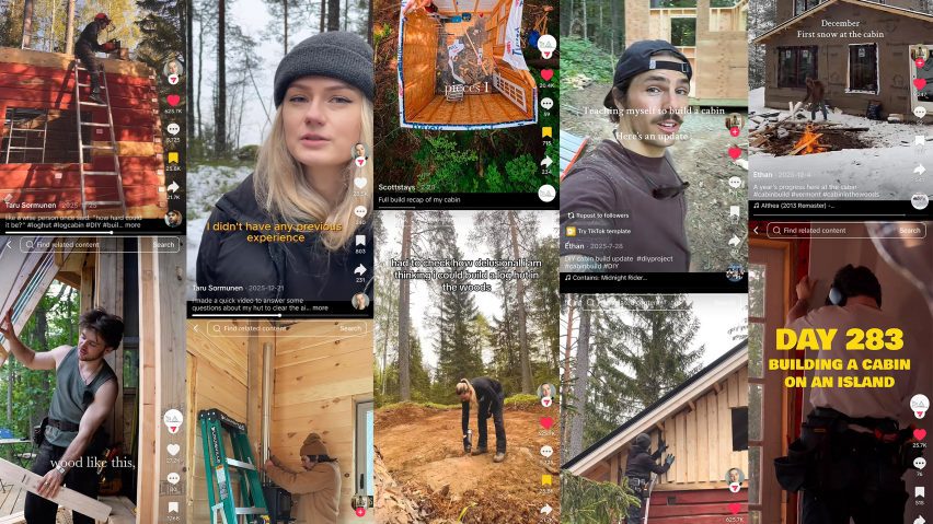 Cabin self-builders on TikTok