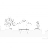 Section of An Unfinished House by Kraft Architects