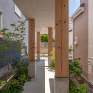 Columns under Live Sawn House by ICADA