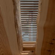 Cedar details in Live Sawn House by ICADA