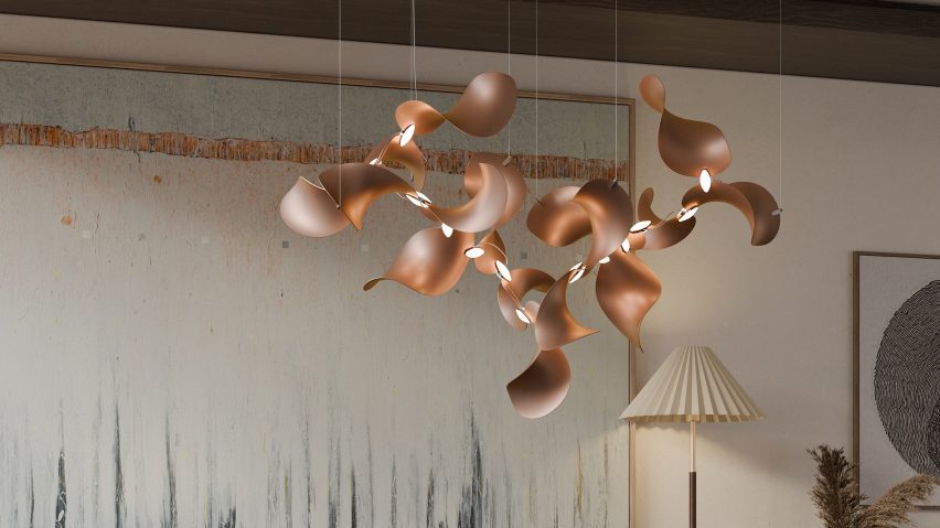 Moss adds new metallic finishes to its Dune light