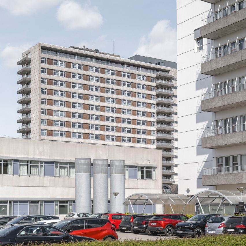 a photograph of a hospital